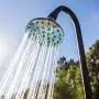 Solární Sprcha 9 l z PVC s Dekórem Dřeva Gre AR1009W
